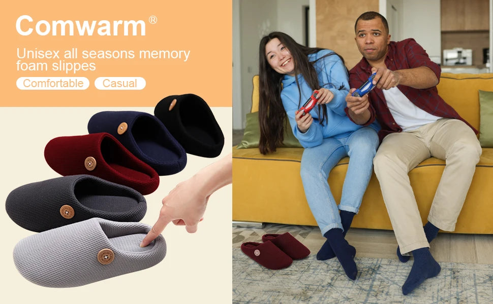 Women's Warm Fur Slippers With Soft Memory Foam Ladies' Plush Flat Indoor Shoes With Non-Slip Fluffy Cotton Fuzzy Slides