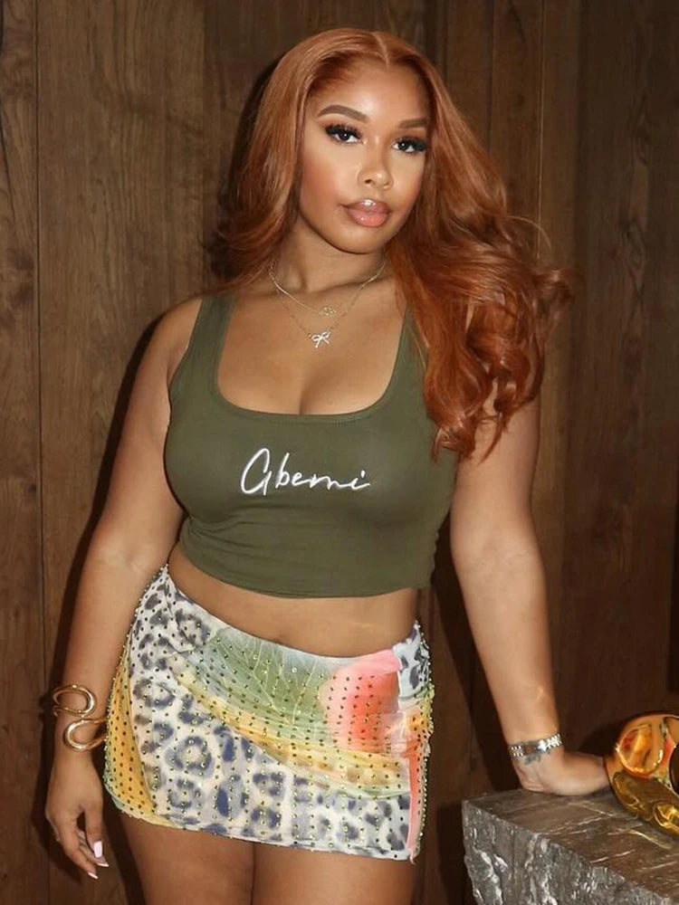 Strass luipaardprint rokken dames wilde basic wilde zomer trend Y2K hottie sexy skinny party clubwear mini bottom