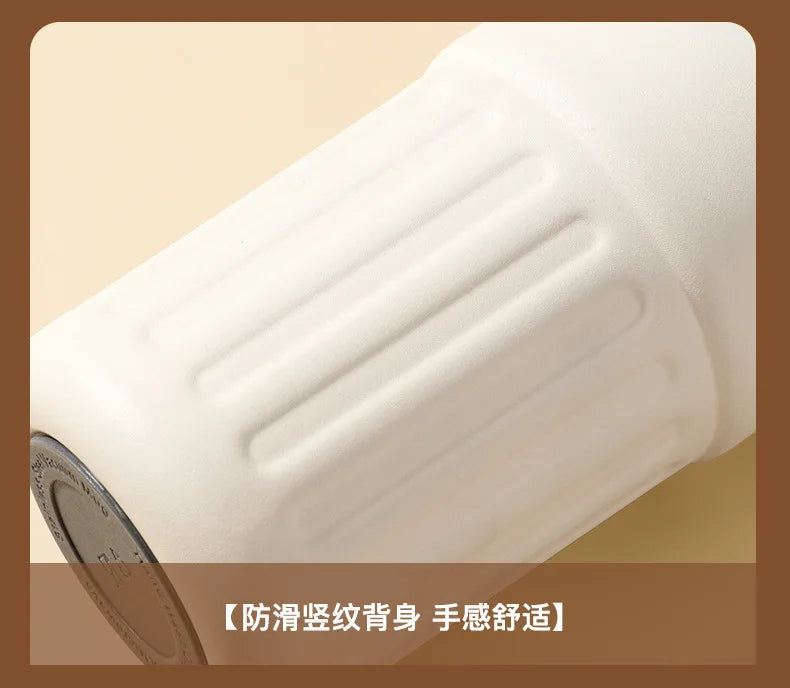 316 SS Smart Vacuum Insulated Thermos Flask - 24/12Hr Hot/Cold Retention, Leakproof, Minimalist Design, Travel Coffee Mug for