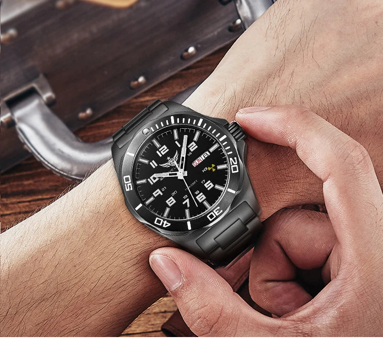 YELANG Watch Men's 44MM Mechanical Wristwatches Luxury Sapphire Glass AR Coated Automatic Watches 10BAR Waterproof Watch For Men