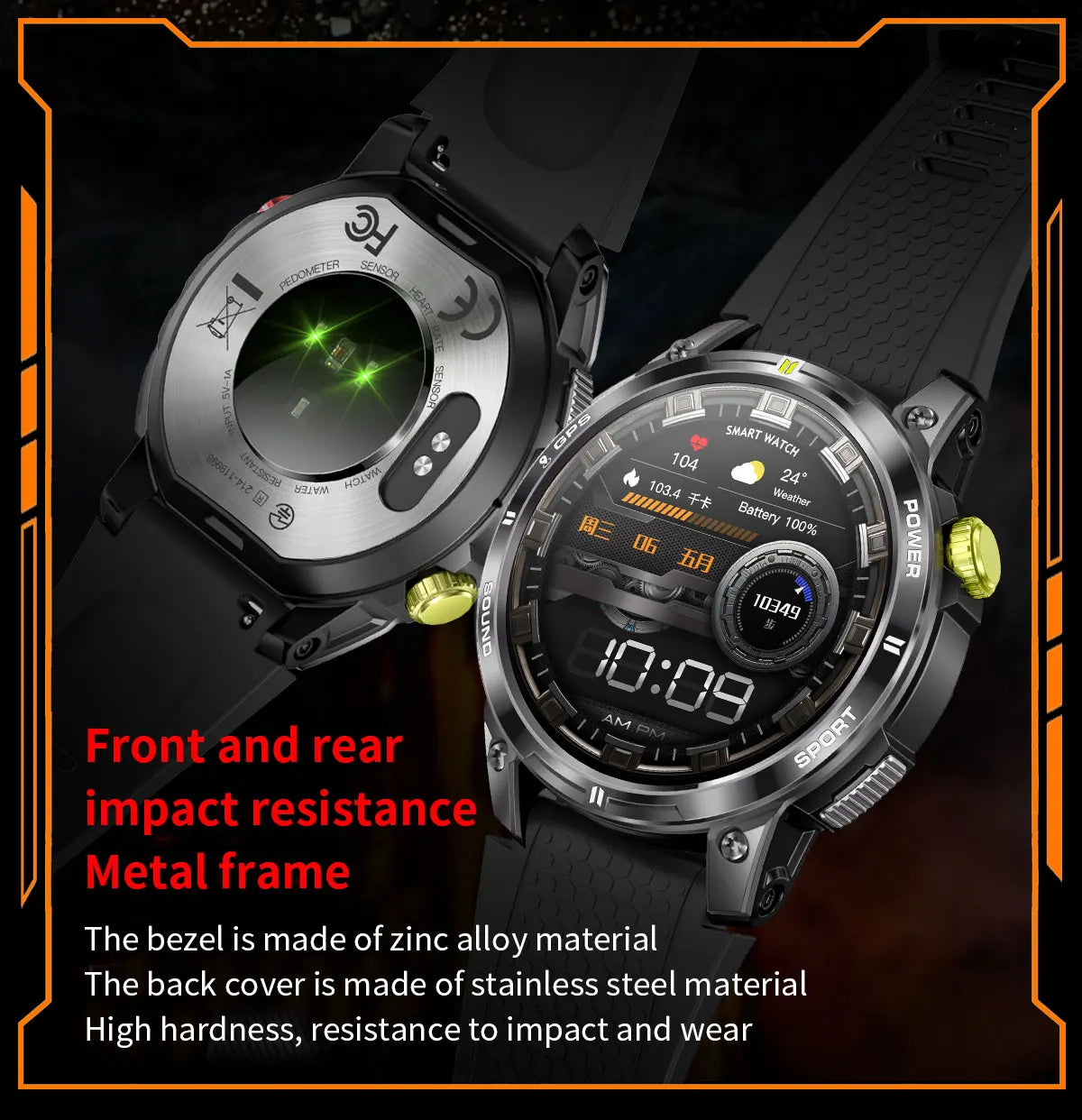 2025 Nieuwe GPS Sport Smart Watch Mannen Waterdichte Fitness Tracker Bluetooth Call 400MAH Batterij Armband Smartwatch Voor Vrouwen - Compatibel met Xiaomi IOS