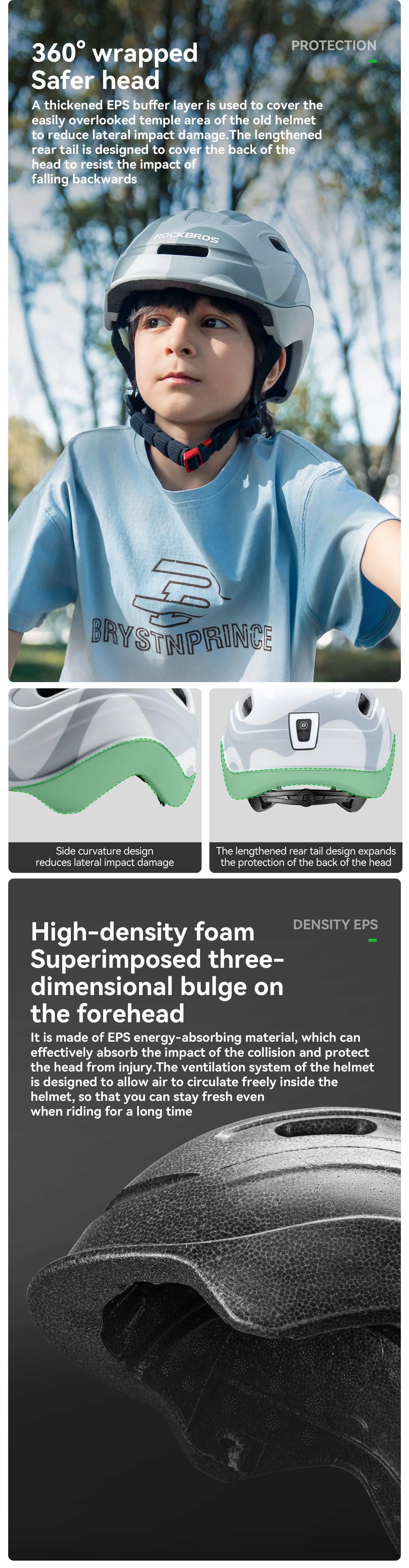 Youth Helmet Breathable Safety Helmet 6-18 years old Youth Cycling Ultralight Helmet Scooter Balance Kids Bike Helmet