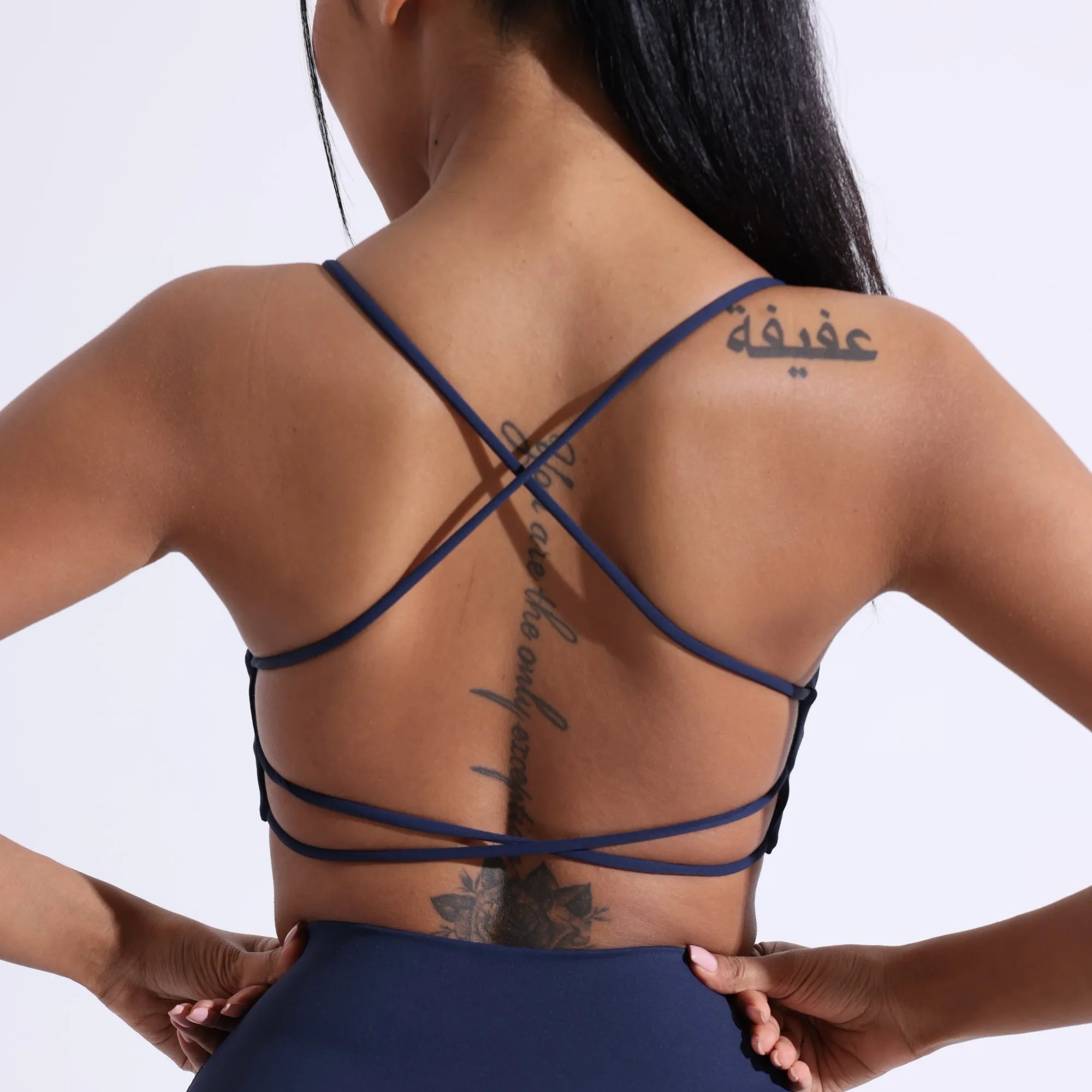 Women’s Cross Back Sports Bra – High Support Padded Fitness Yoga Bra for Gym Workout & Running Activewear