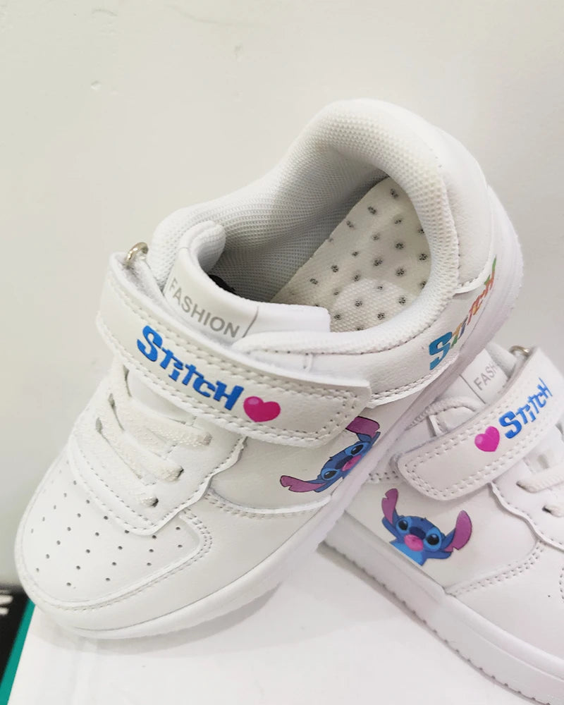 Stitch Shoes Sneakers For Children Student Casual Basketball Shoes Kid Sneakers Girls Boys Running Fashion Sports Shoes Gift