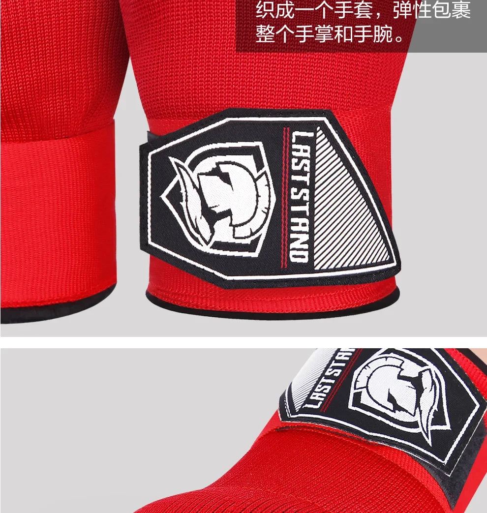 Gel Boxing Hand Wrap Gloves – Adjustable Half Finger MMA & Boxing Wrist Support Gloves with Long Strap Protective Training Gear