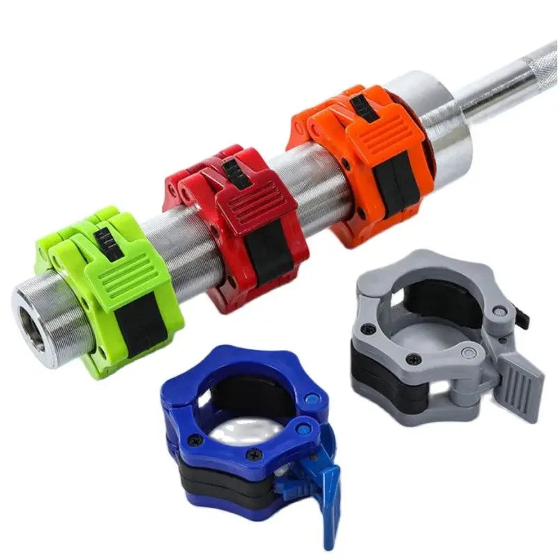 1Pair 50MM Spinlock & Collar Lock Clips For Weightlifting Bar - Quick Release Dumbbell Clamps