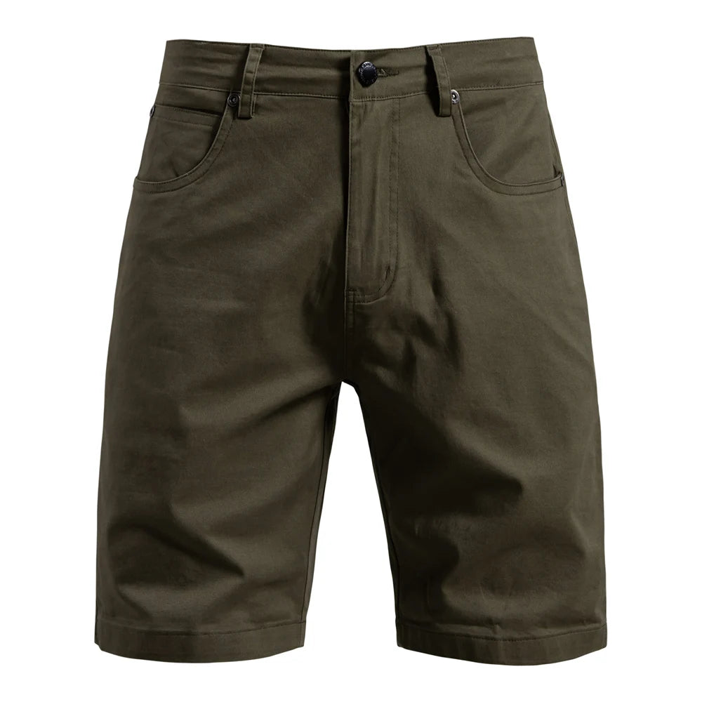 Men's 100% Cotton Summer Shorts Casual 11-Tone Multi-Pocket Lightweight Street Shorts