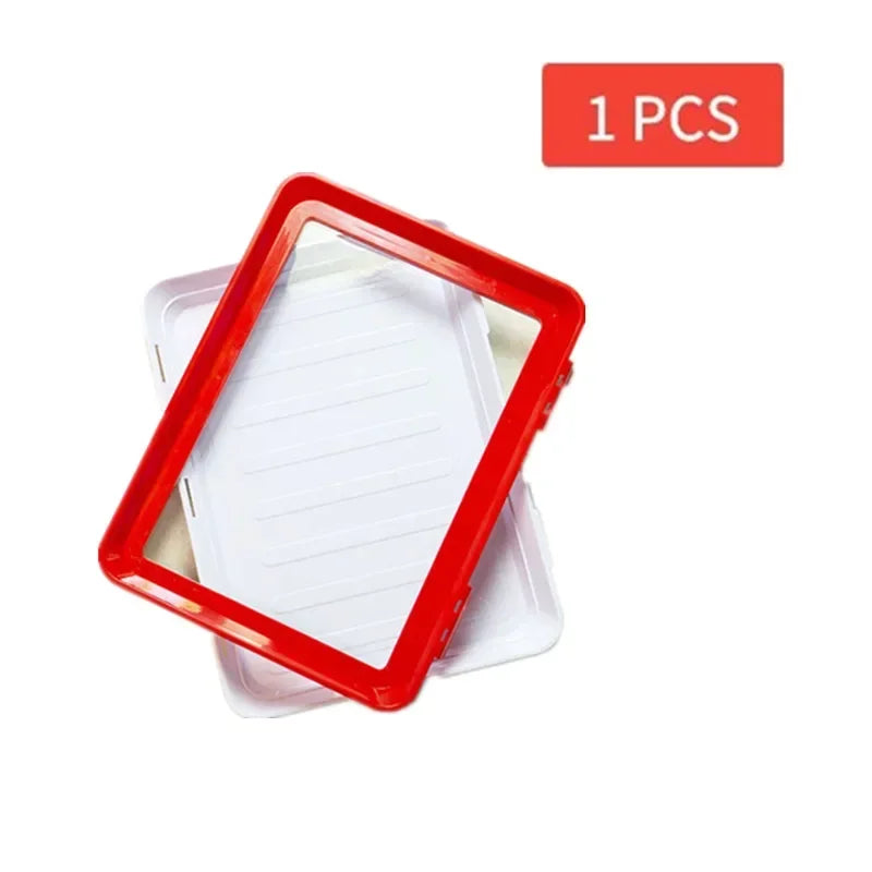 Food Preservation Tray Seafood Beef Ham Fresh Keeping Fresh Spacer Reusable Container Refrigerator Organizer Kitchen Tool