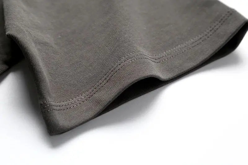 2025 Zomer Nieuw Japans Retro Korte Mouw O-hals Effen Kleur T-shirt Heren Zwaargewicht 100% Katoen Gewassen Casual Zak Tops