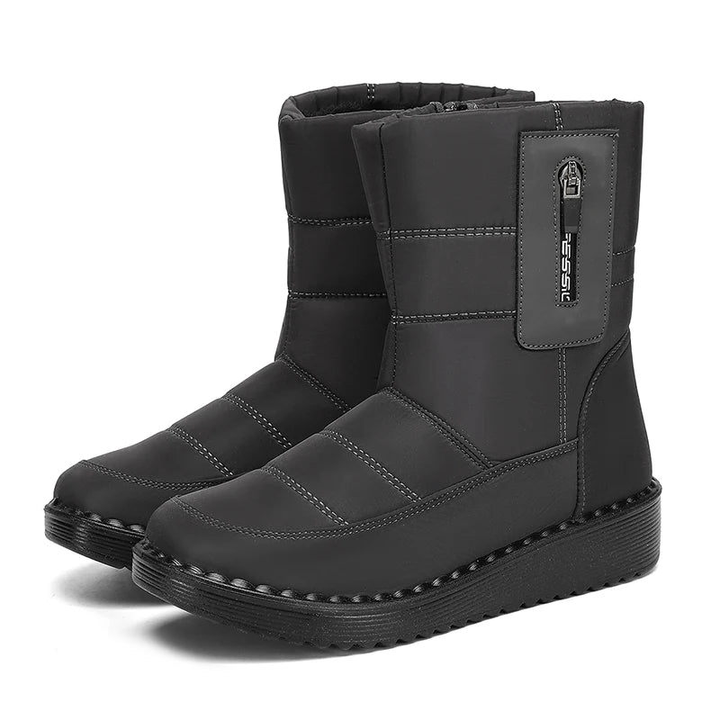 Boots Women Snow Plush Women's Boots Platform Women Shoes Casual Keep Warm Shoes Woman Flat Soft Winter Shoes Botas Mujer