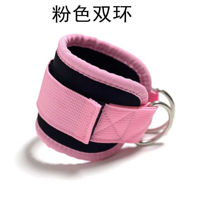 1PC Fitness Ankle Straps With Adjustable D-Ring Support Cuffs For Gym And Leg Exercises - Training Workouts, Guard Safety Abductors For Sports