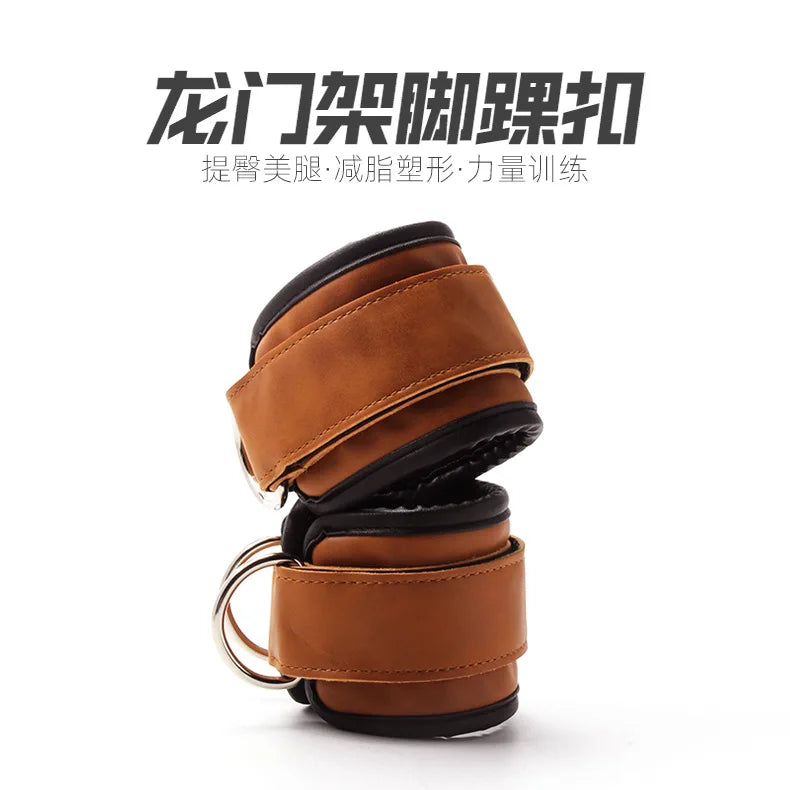 1PC Fitness Ankle Straps With Adjustable D-Ring Support Cuffs For Gym And Leg Exercises - Training Workouts, Guard Safety Abductors For Sports