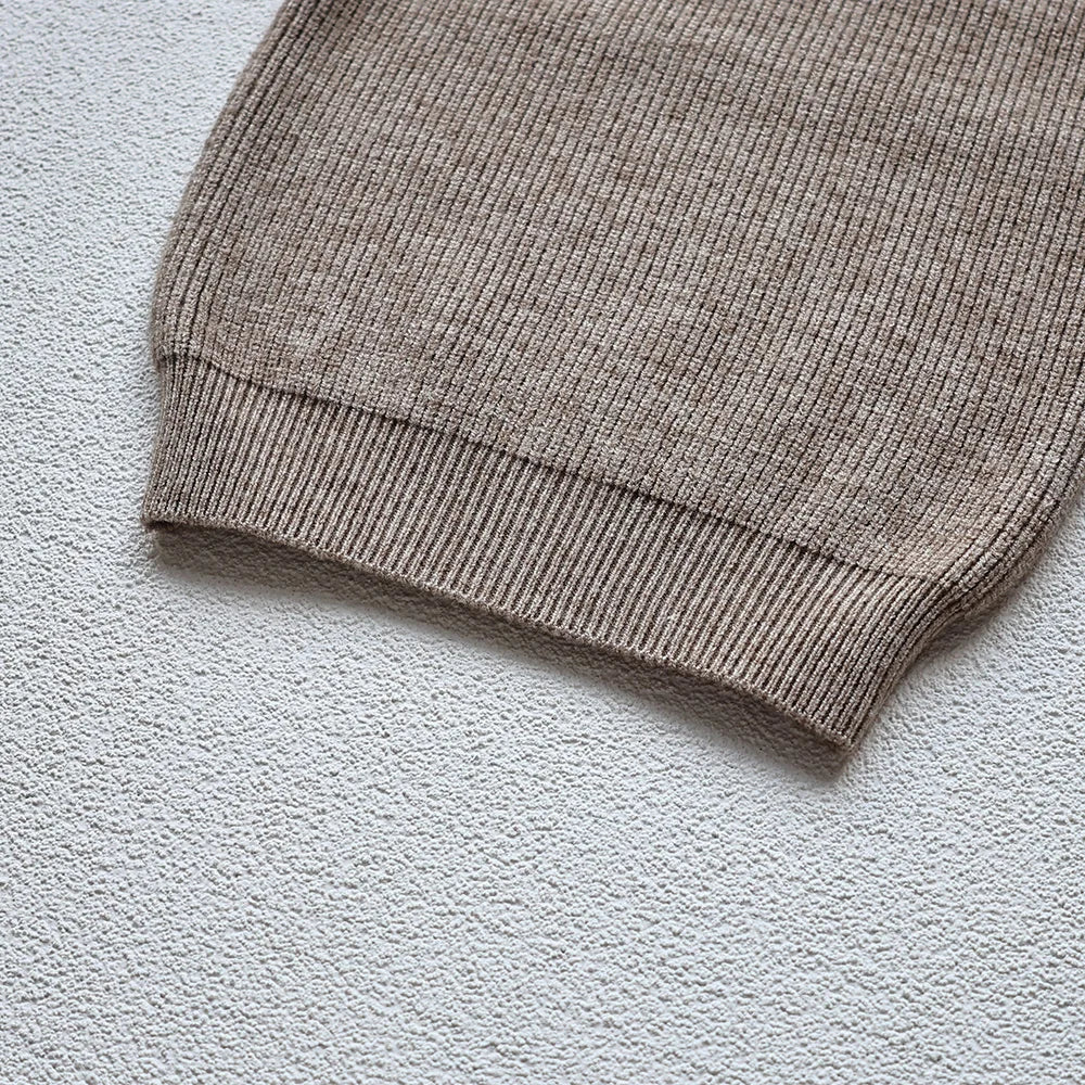 2025 Autumn Winter Comfort Kids Turtleneck Pullover Sweaters Solid Boys Girls Matching Knit Tops Toddler Warm Knitwear Sweaters 1-12Y Unisex