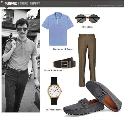 New Trend Youth Driving Loafers Red Male Formal Dress Shoes Suede Leather Lazy People Walking Shoes Good Quality Moccasins Shoes