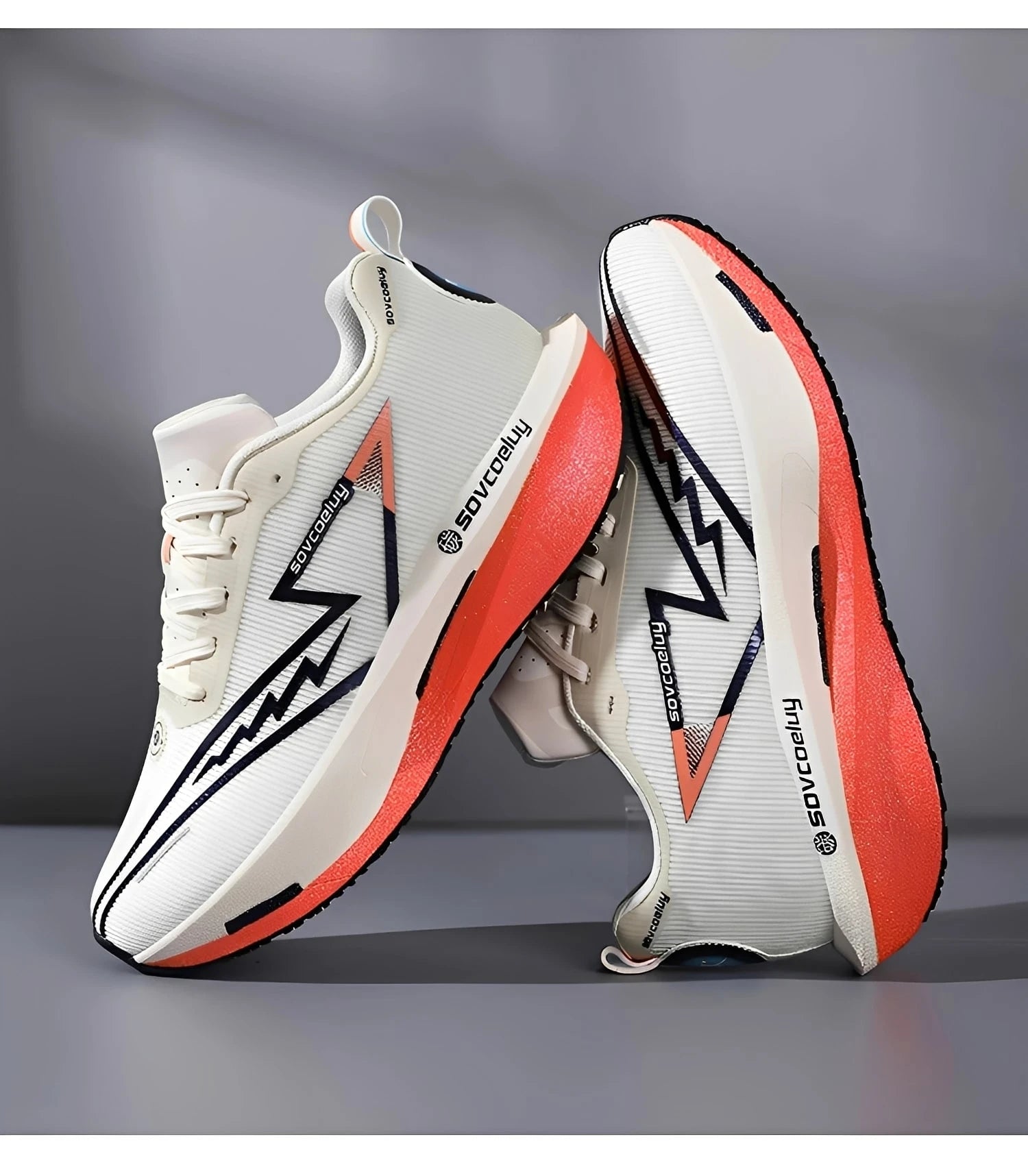 Carbon Plate Running Shoes – Lightweight Breathable Marathon Sneakers for Men & Women Non-Slip Athletic Sports Shoes