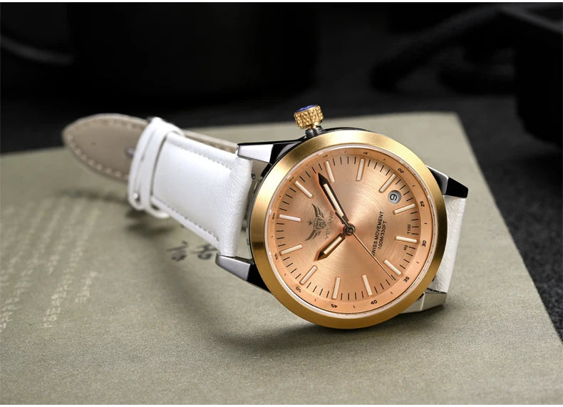 Yelang V1010 36MM Women's Quartz Watch – Elegant Waterproof Fashion Watch with Sapphire Glass & Luminous Dial – Luxury Gift for Women & Students