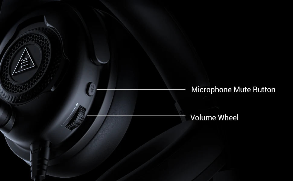 EKSA E4 Wired Headset Gamer 3.5mm Stereo Gaming Headphones with Microphone Superlight Over-ear Earphones  for PC/PS4/PS5/Xbox