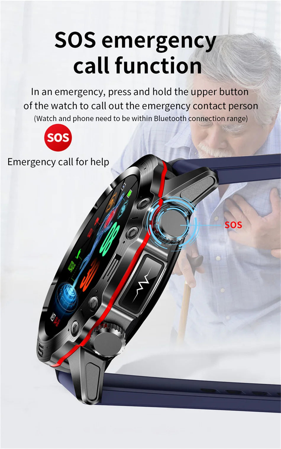 2025 Nieuwe Smart Watch Monitoring Bloeddruk Urinezuur ECG + PPG Fitness Tracker Klok Bluetooth Call Health Smartwatch Voor Mannen