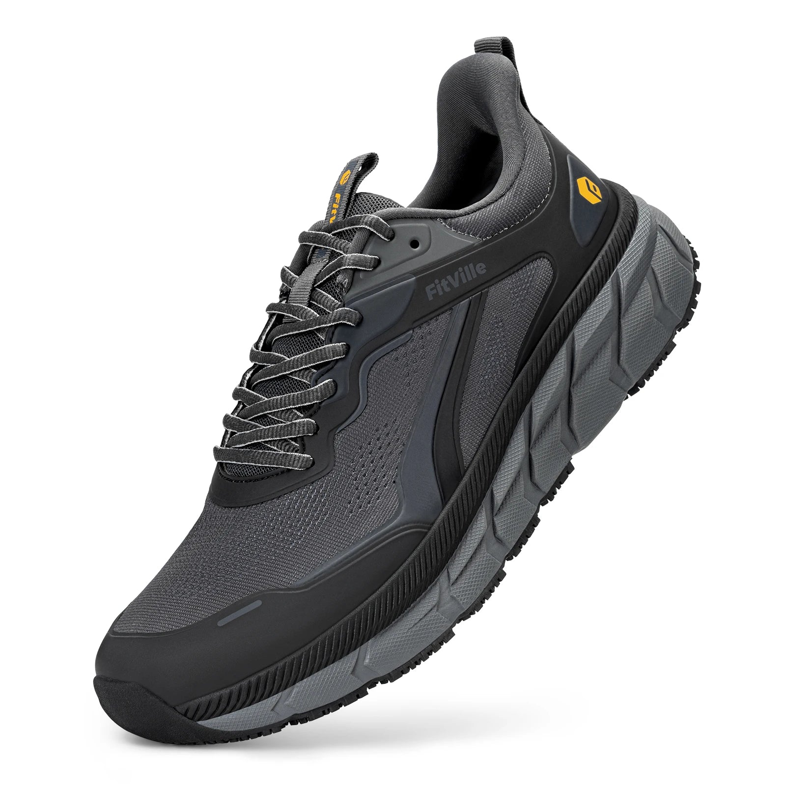 Men's Wide Well-Cushioned And Non-Slip Toe Box Sneakers - Lightweight & Breathable Running Shoes For Swollen feet