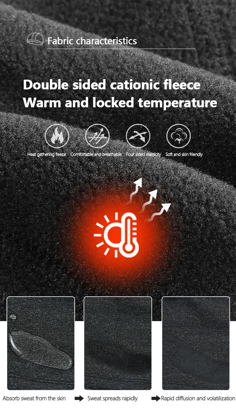 Winter thermische fietsmuts buiten onder MTB helm voering fleece muts sport heren fiets skiën muts hardlopen wandelen met bril