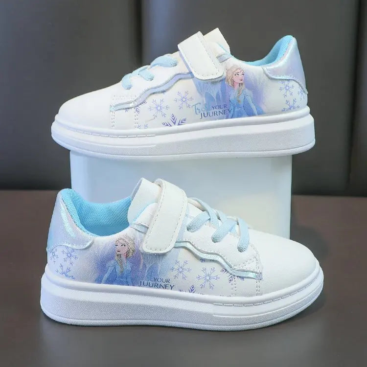 Disney Kids Girls Shoes fashion Children Sneakers Girls Elsa Frozen Princess Casual Sport Shoes Student Shoes Teen Shoes