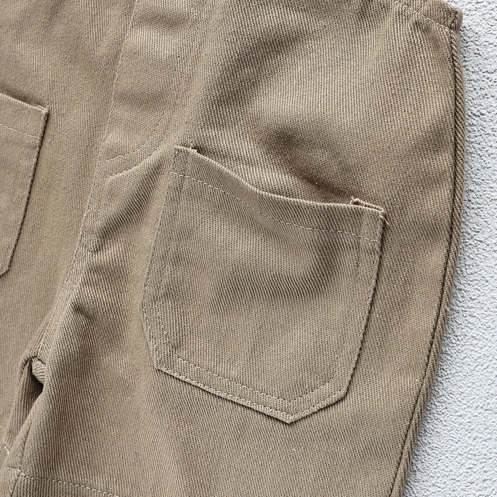 Herfst Nieuwe Effen Kinder Overall Denim Meisjes Jumpsuits Slip Jongens Jarretelbroek Outfits 1-5 Jaar Unisex