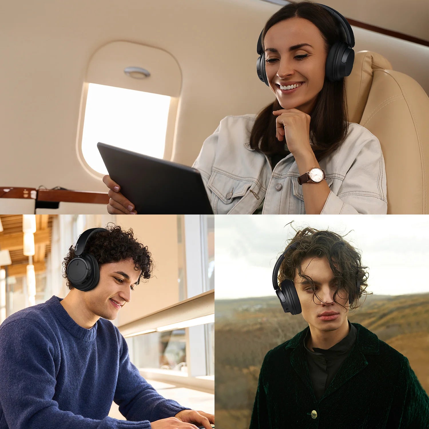 Oneodio SuperEQ V16 Wireless Bluetooth 5.3 Headphones 40mm Driver Headsets 90Hrs Playtime Over-Ear Bluetooth Headset