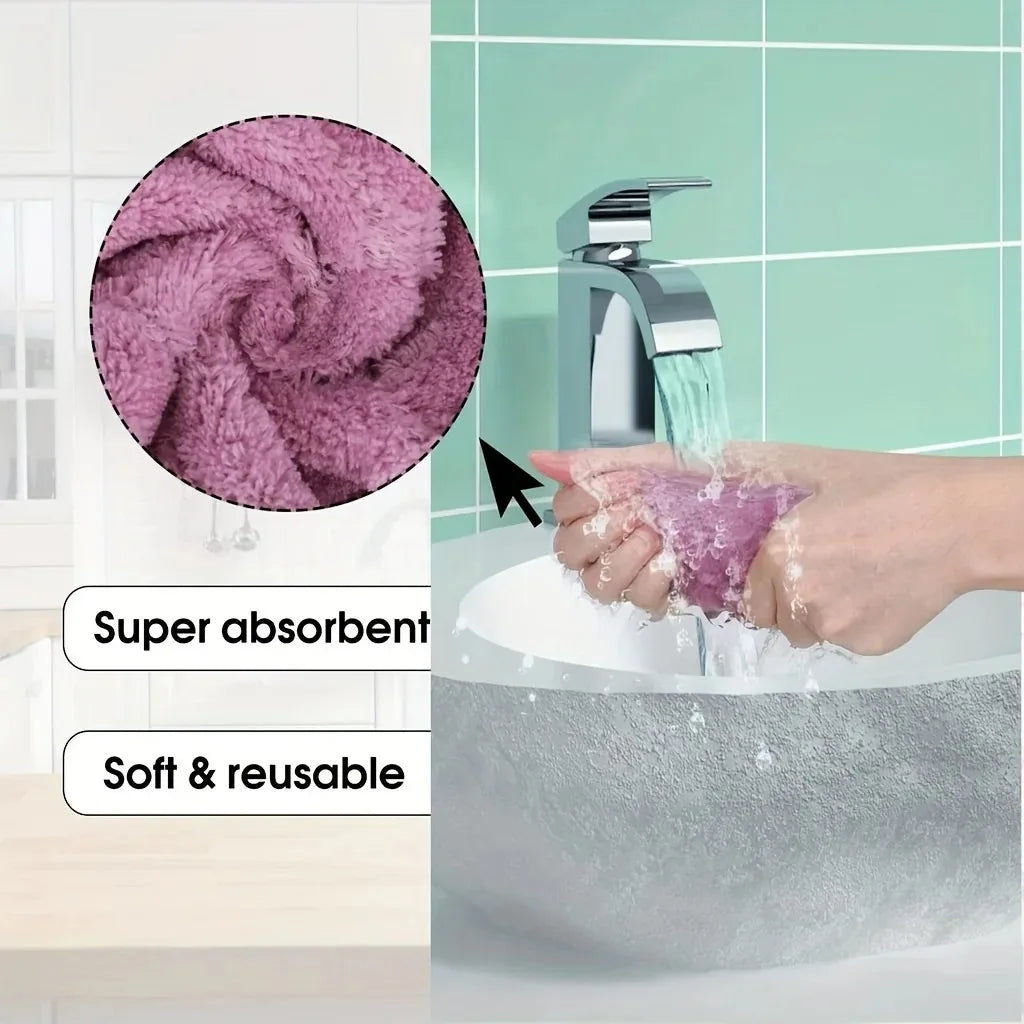 10 stuks microvezel multifunctionele vaatdoeken dubbelzijdig absorberend niet-kras vaatdoeken keukenbenodigdheden accessoires