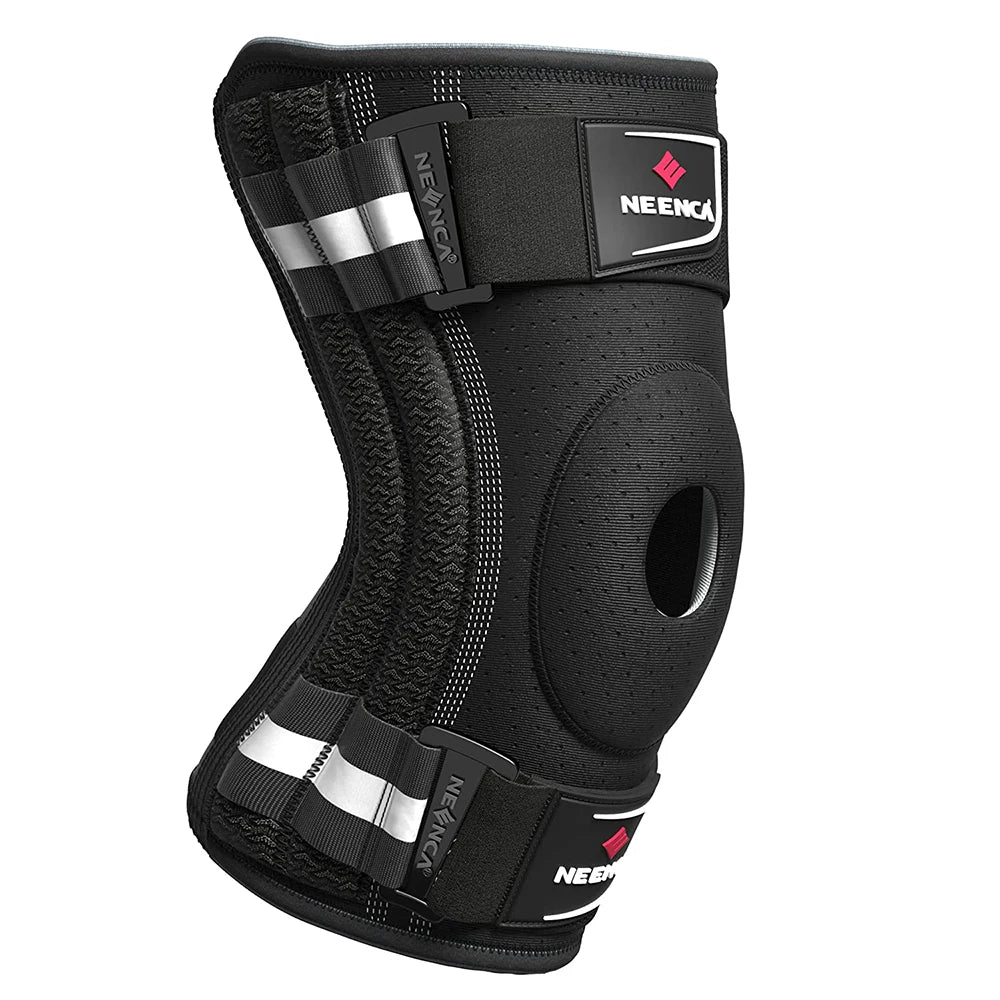 Knee Brace For Knee Pain With Patella Gel Pad And Side Stabilizers - Knee Support For Arthritis, Meniscus Tear, & Injury Recovery