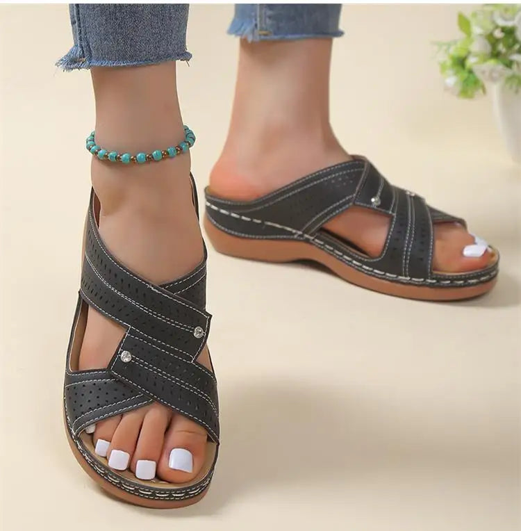 Summer Woman Shoes Sandals Non-Slip Women Shoe Slides Shoes For Women Wedge Shoes Woman Plus Size Women Slippers Female Footwear
