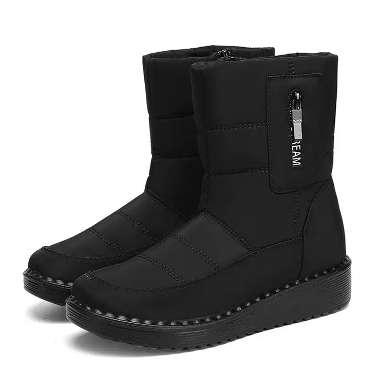 Boots Women Snow Plush Women's Boots Platform Women Shoes Casual Keep Warm Shoes Woman Flat Soft Winter Shoes Botas Mujer