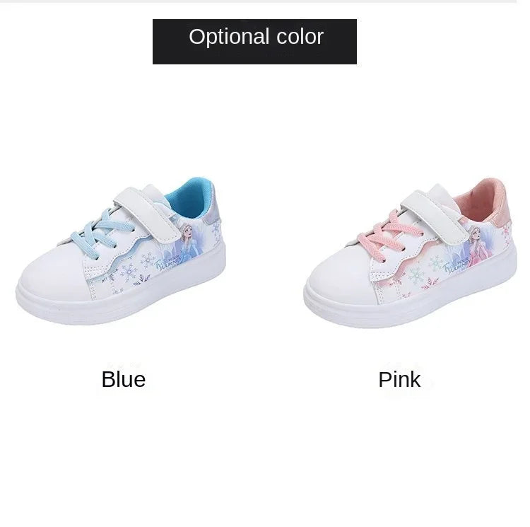 Disney Kids Girls Shoes fashion Children Sneakers Girls Elsa Frozen Princess Casual Sport Shoes Student Shoes Teen Shoes