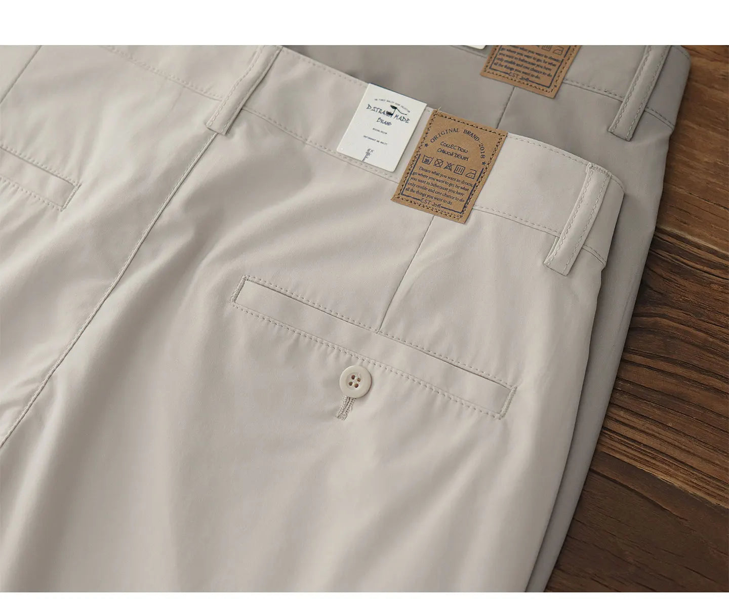 2025 Zomer Nieuwe Amerikaanse Retro Dunne Sneldrogende Chino Broek Voor Heren Eenvoudige Koele Casual Zakelijke Rechte Broek