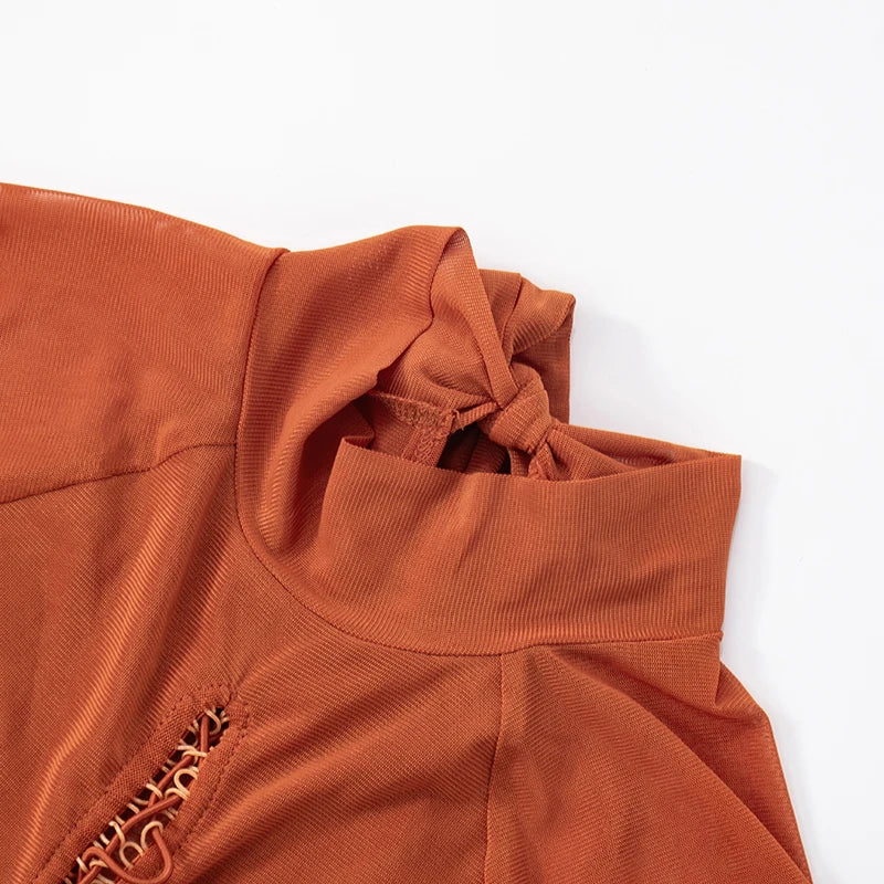 Hollow Sexy Dress Women o-Neck Coquette Sleeveless Patchwork Pleated Hem Halter Summer Midnight Clubwear Mini Bodycon