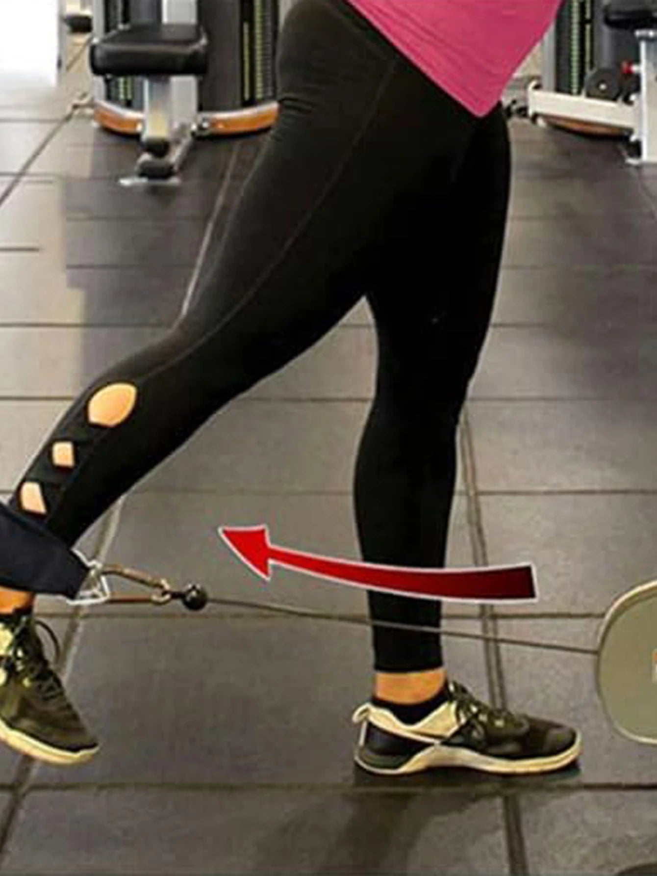 2PCS Ankle Straps Cable Double D-Ring Ankle Cuffs For Gym Workouts Glutes Legs Strength Extensions Training Brace Support Sport