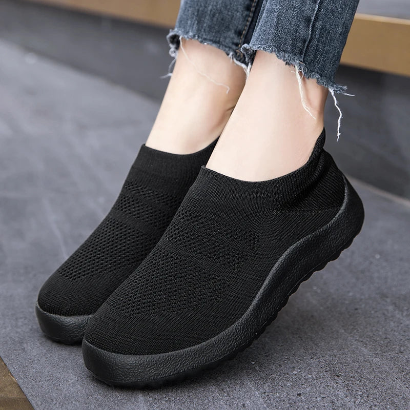 Damesmode Sneakers Slip On Platform Sneakers Wandelschoenen Dames Sneakers Plus Size Dames Vulcaniseer Schoenen Tenis Feminino
