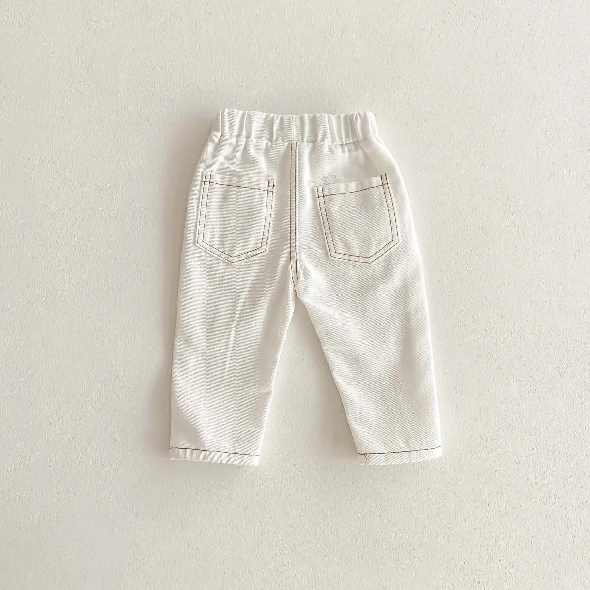 Kid's Trousers Base Colour Children Soft Denim Pants Boys Jeans Girls Solid Skinny Pants 1-6Y Unisex
