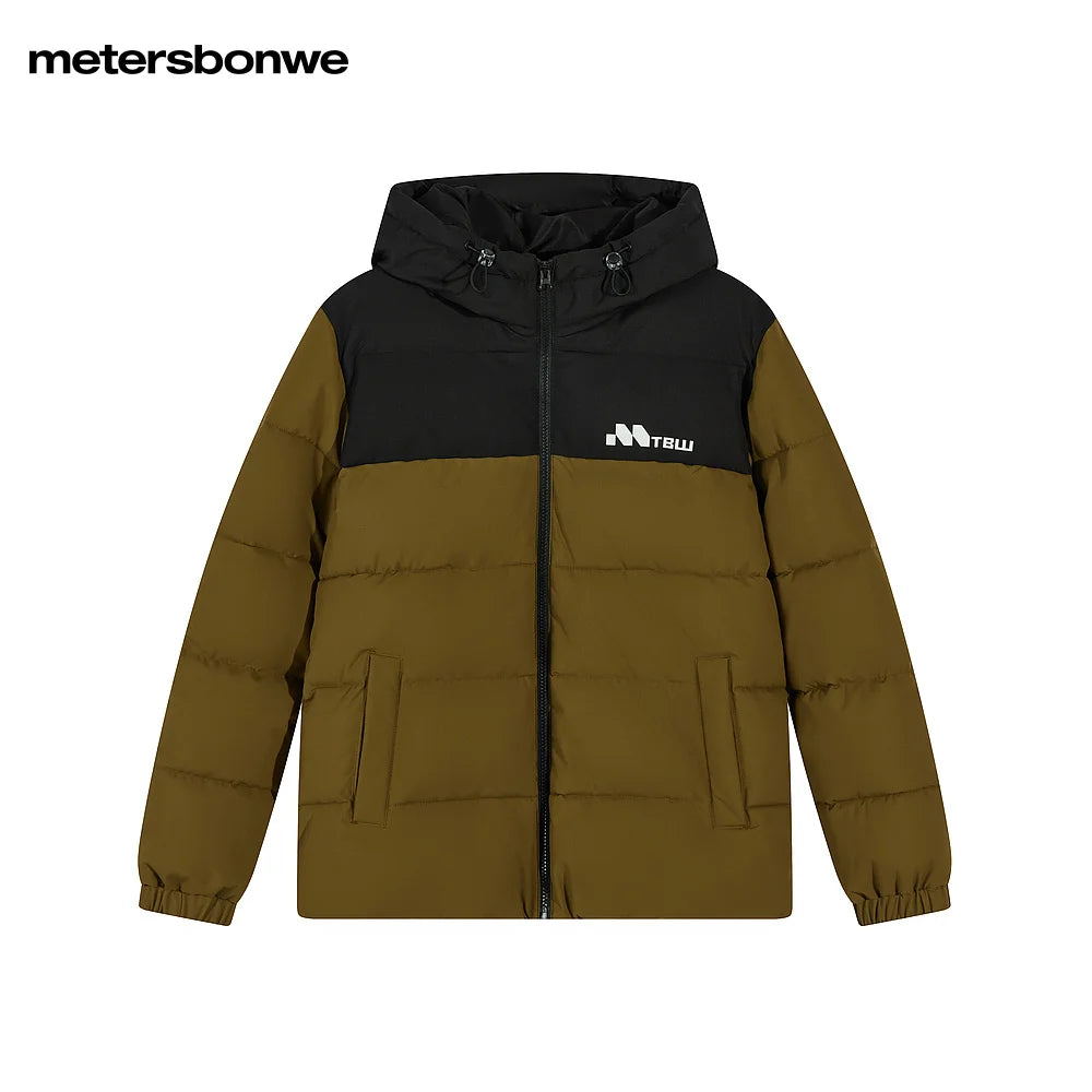 Unisex Winter Hooded Soft Cotton Padded Coat, Drawstring Warm Outerwear Jacket For Men & Women