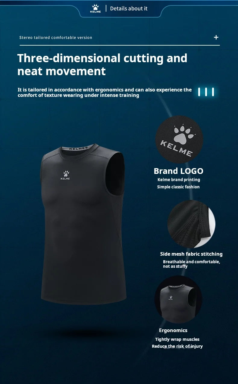 Fitness T-shirt Men's High Elasticity Breathable Tight Clothes Round Neck Basketball Running Training Short Sleeves