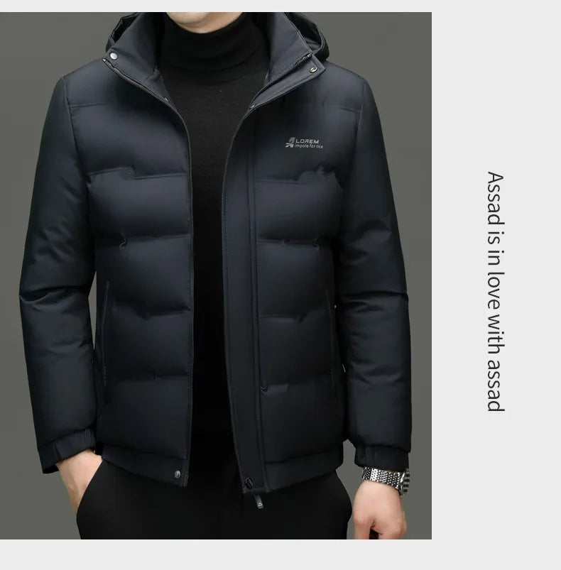 Men's Top Grade Designer Winter Brand Parka Jacket Casual Fashion Windbreaker Hooded Thick Bubble Male Coats