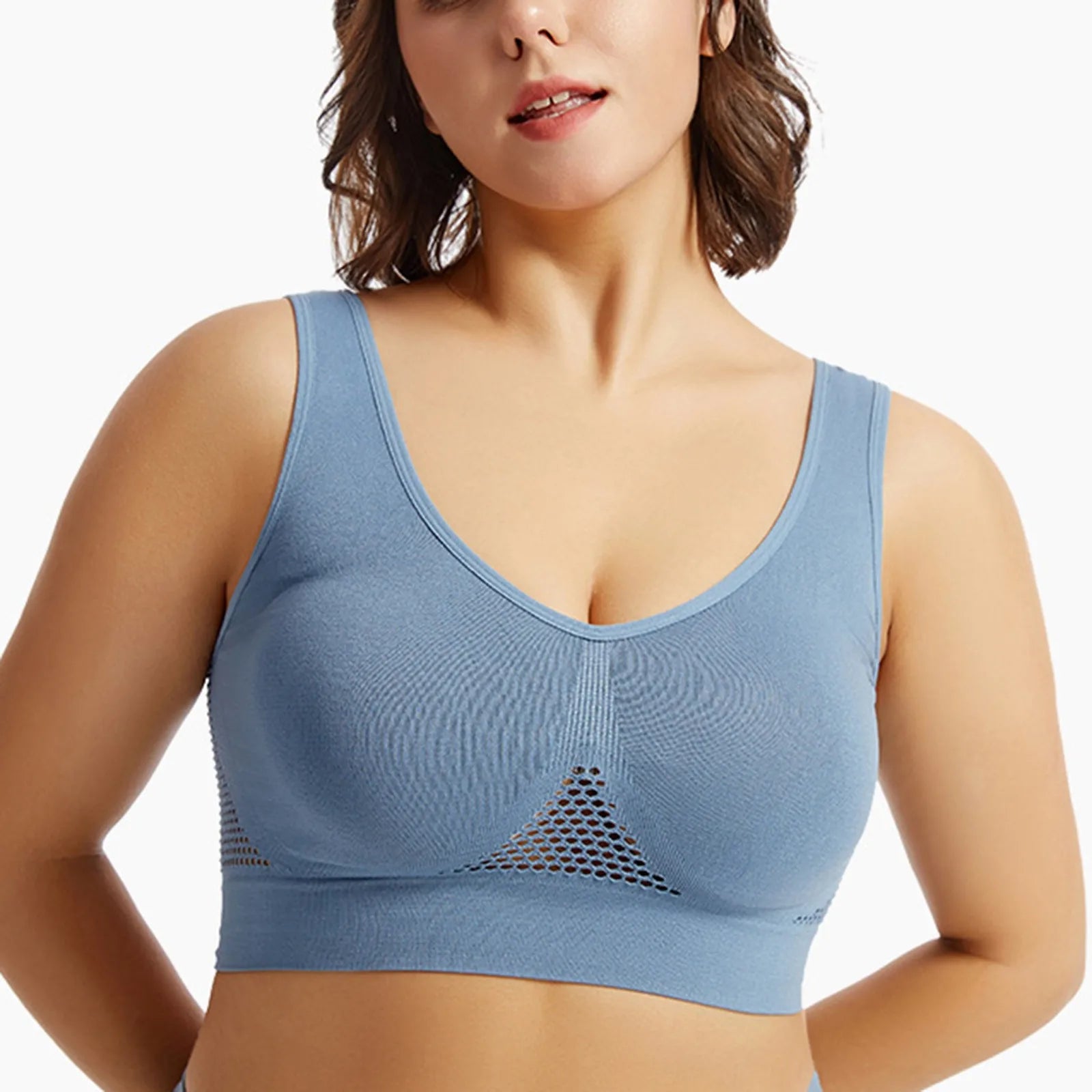 Women’s High Support Sports Bra – Shockproof Beauty Back Yoga & Running Fitness Vest with Soft Anti-Sagging Support