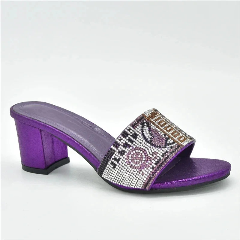 2025 Nigerian Women Designer Party Pumps Luxury Shoes Comfy Platform Sandal Elegant High Heels for Ladies