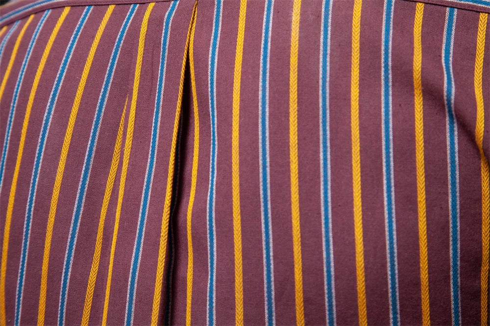 2023 Nieuwe herfst 100% katoenen gestreept overhemd voor heren Lange mouwen Omslagkraag Sociale herenoverhemden Klassieke zakelijke herenkleding