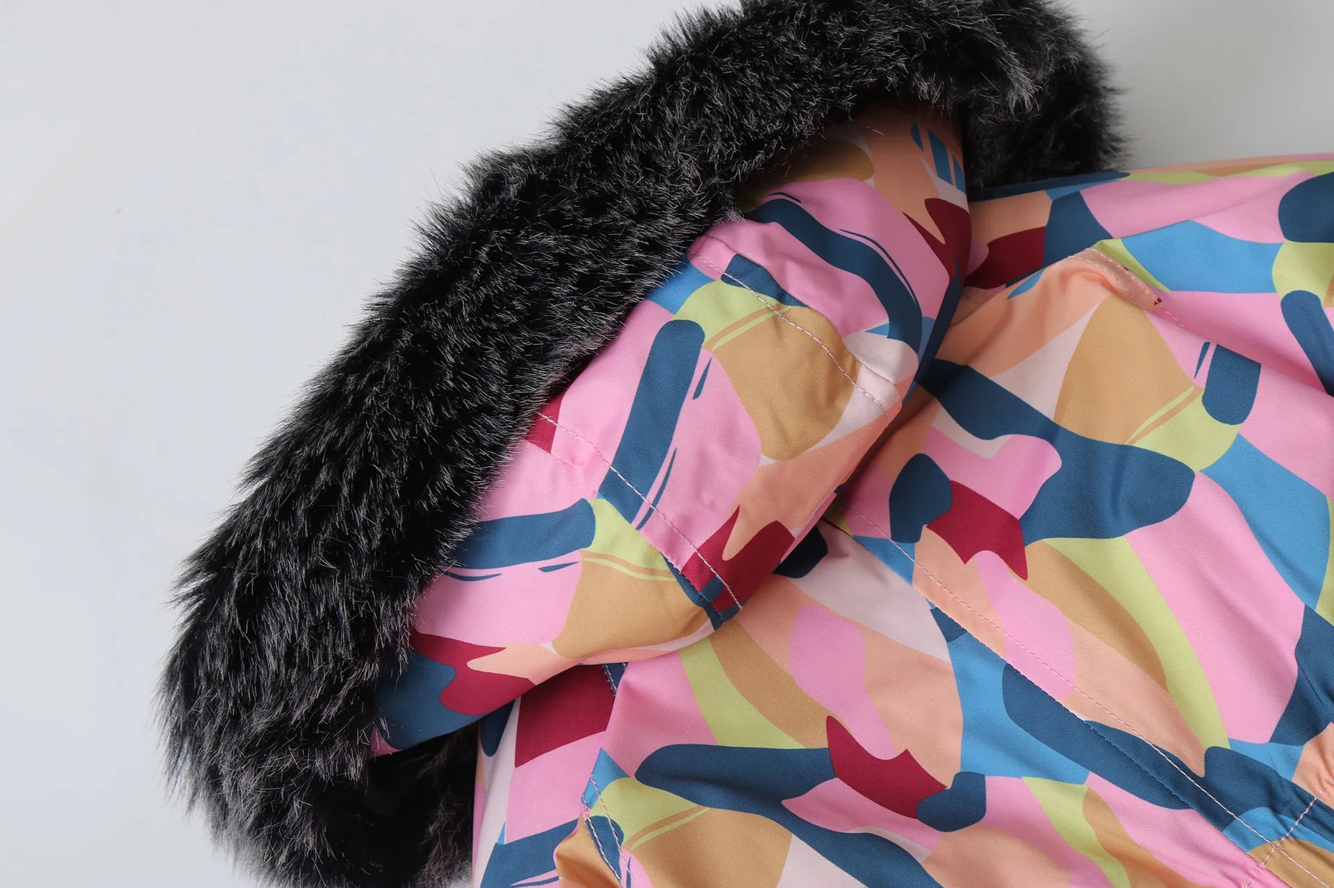 Winter Kid's Ski Suit Polar Fleece Lining Girls Jumpsuit Boys Waterproof Warm Overalls Children's Hooded Sportwear 2-5Y Unisex