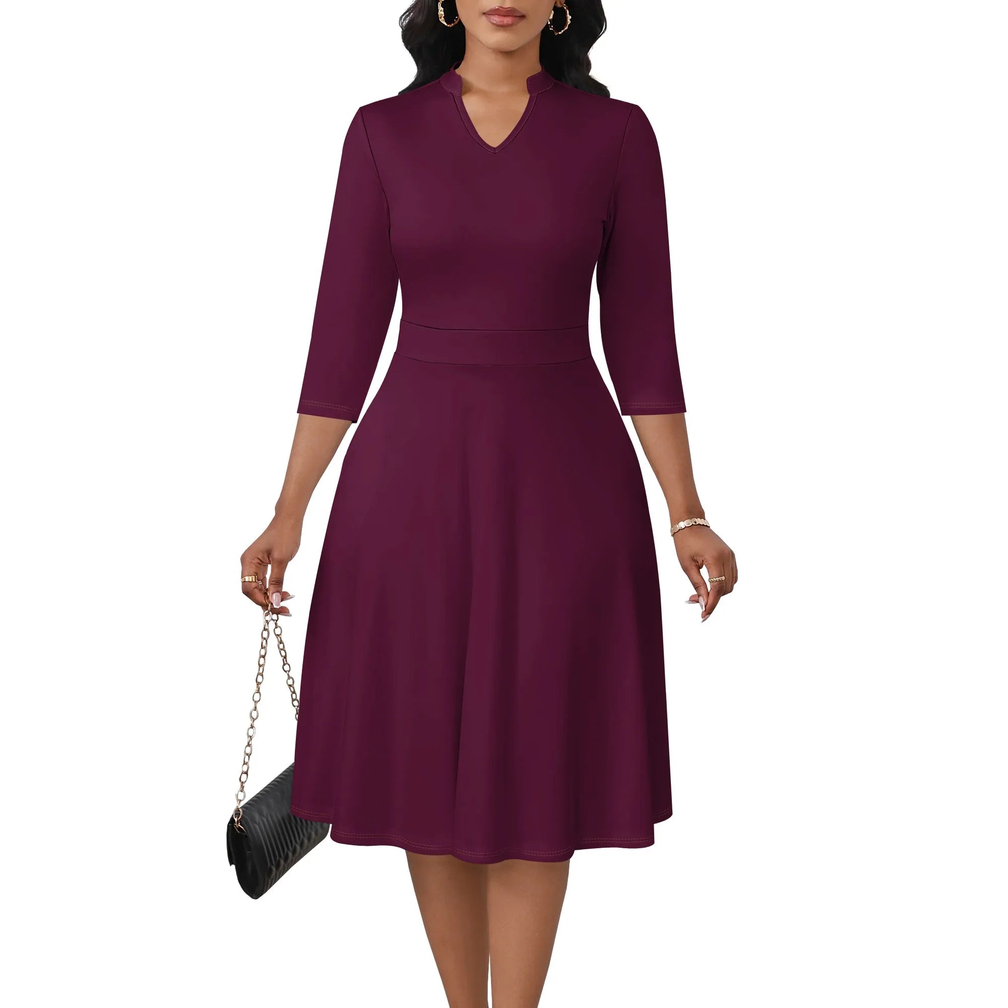 Women's Floral Off Shoulder Maxi Dress 3/4 Sleeve Pink Multicolor Slit Party Evening