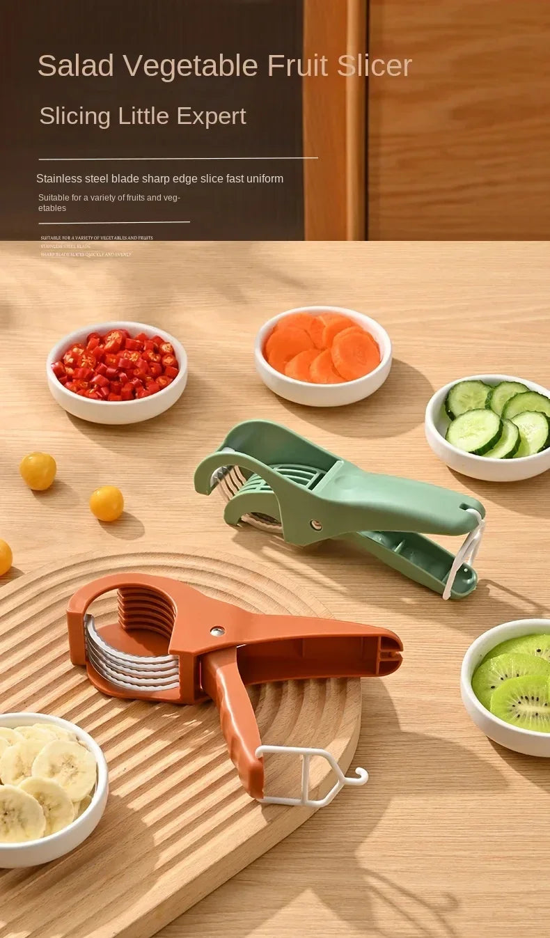 Kitchen Tools Stainless Steel Vegetable and Fruit Slicer Multi Functional Salad Slicer Kitchen Accessories