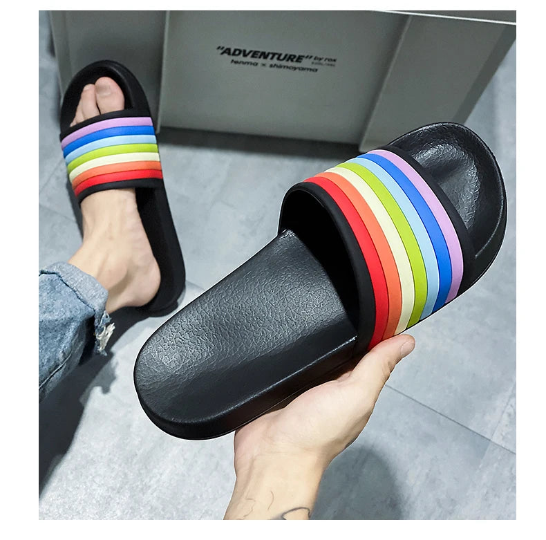 Fashionable Mens Casual Half Slides Luxury Brand Male Comfortable Outside Beach Walking Slipper Trendy Style Sandals