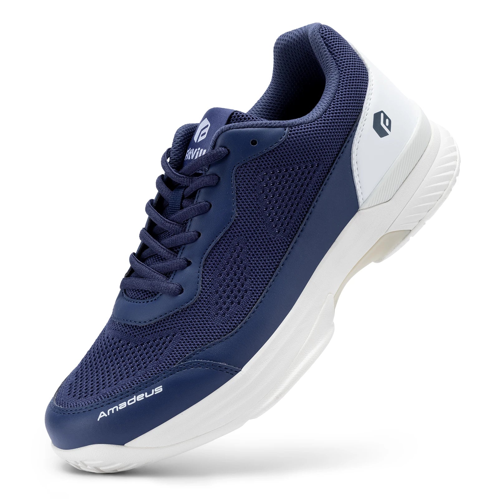 Men's Wide Width And Breathable Non-Slip Professional Tennis Shoes With Arch Support - Training Sneakers For Racquet Sport