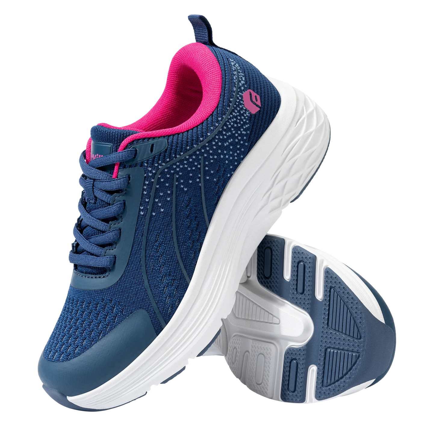 Damesschoenen met brede breedte, lichtgewicht sneakers voor dames met brede breedte voor platvoeten, verlichting van hielpijn en plantaire fasciitis