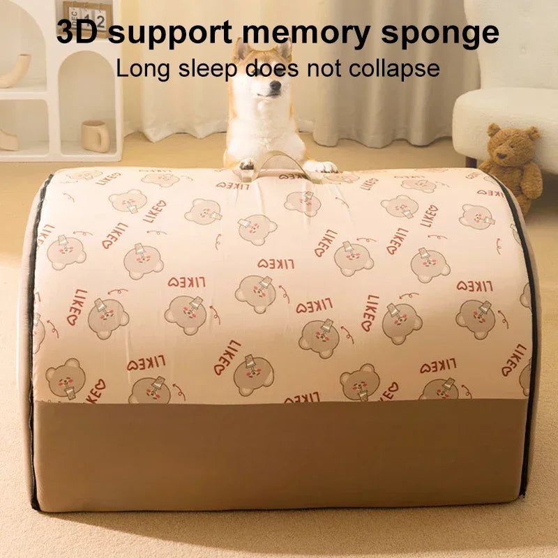 Winter Dog Kennel Warm Dog House Mat Detachable Washable Dogs Bed Nest Deep Sleep Tent for Medium Large Dogs House dog Supplies